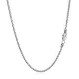 14k White Gold Round Wheat Chain (1.50 mm) - Premium Chains - Just $711.99! Shop now at Pulse Designer Fashion