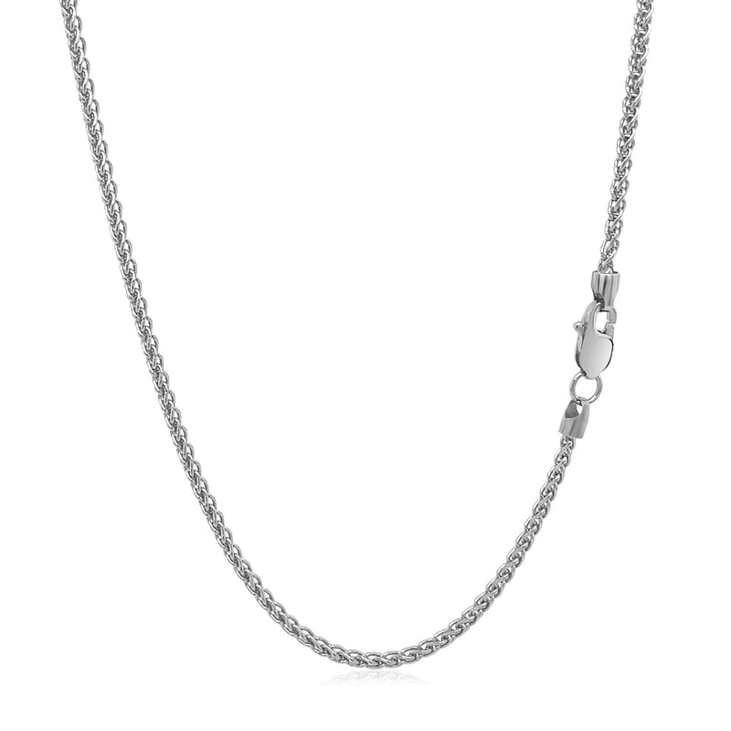 14k White Gold Round Wheat Chain (1.50 mm) - Premium Chains - Just $711.99! Shop now at Pulse Designer Fashion