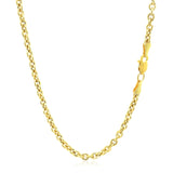 14k Yellow Gold Forsantina Lite Cable Link Chain (2.90 mm) - Premium Chains - Just $828.99! Shop now at Pulse Designer Fashion