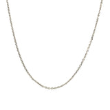 14k White Gold Adjustable Cable Chain (1.10 mm) - Premium Chains - Just $398.99! Shop now at Pulse Designer Fashion