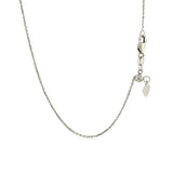 14k White Gold Adjustable Cable Chain (1.10 mm) - Premium Chains - Just $398.99! Shop now at Pulse Designer Fashion