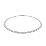 14k White Gold Braided Bracelet  (3.50 mm) - Premium Bracelets - Just $474.99! Shop now at Pulse Designer Fashion