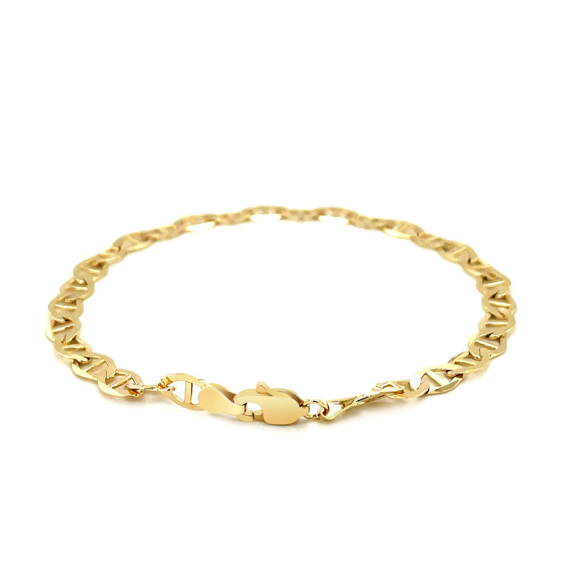 14k Yellow Gold Mariner Link Bracelet (5.10 mm) - Premium Bracelets - Just $709.99! Shop now at Pulse Designer Fashion