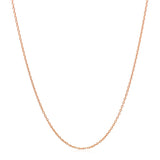 14k Rose Gold Oval Cable Link Chain (0.97 mm) - Premium Chains - Just $217.99! Shop now at Pulse Designer Fashion