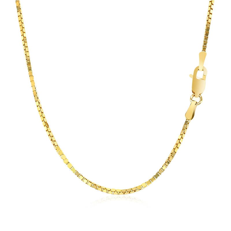 14k Yellow Gold Classic Box Chain (1.10 mm) - Premium Chains - Just $636.99! Shop now at Pulse Designer Fashion