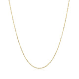 14k Yellow Gold Singapore Chain 0.8mm (0.81 mm) - Premium Chains - Just $133.99! Shop now at Pulse Designer Fashion