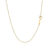 14k Yellow Gold Singapore Chain 0.8mm (0.81 mm) - Premium Chains - Just $133.99! Shop now at Pulse Designer Fashion