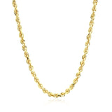 10k Yellow Gold Solid Diamond Cut Rope Chain (3.50 mm) - Premium Chains - Just $1501.99! Shop now at Pulse Designer Fashion