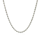 14k White Gold Solid Diamond Cut Rope Chain (2.00 mm) - Premium Chains - Just $786.99! Shop now at Pulse Designer Fashion