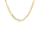 14k Yellow Gold Lite Figaro Chain (4.70 mm) - Premium Chains - Just $833.99! Shop now at Pulse Designer Fashion