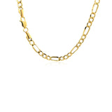 14k Yellow Gold Lite Figaro Chain (4.70 mm) - Premium Chains - Just $833.99! Shop now at Pulse Designer Fashion