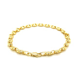 14k Yellow Gold Puffed Mariner Link Bracelet (4.70 mm) - Premium Bracelets - Just $718.99! Shop now at Pulse Designer Fashion