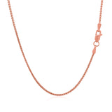 14k Rose Gold Diamond Cut Round Wheat Chain (1.20 mm) - Premium Chains - Just $446.99! Shop now at Pulse Designer Fashion