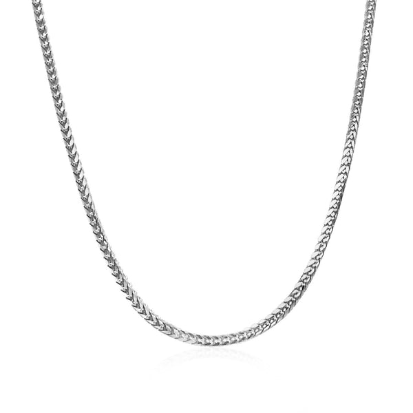 14k white Gold Franco Chain (1.60 mm) - Premium Chains - Just $1116.99! Shop now at Pulse Designer Fashion