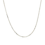 14k White Gold Diamond Cut Cable Link Chain (1.10 mm) - Premium Chains - Just $257.99! Shop now at Pulse Designer Fashion