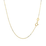 14k Yellow Gold Classic Box Chain (0.60 mm) - Premium Chains - Just $144.99! Shop now at Pulse Designer Fashion