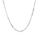 10k White Gold Classic Box Chain (0.94 mm) - Premium Chains - Just $290.99! Shop now at Pulse Designer Fashion