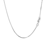 10k White Gold Classic Box Chain (0.94 mm) - Premium Chains - Just $290.99! Shop now at Pulse Designer Fashion