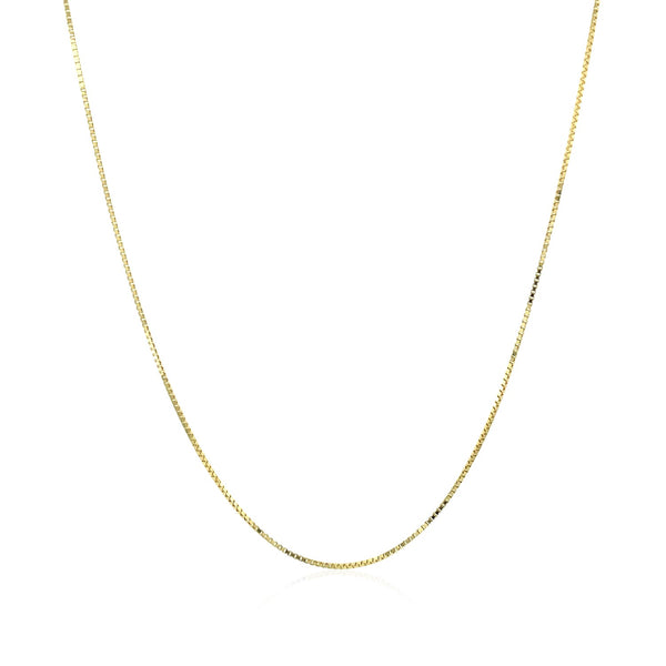 10k Yellow Gold Classic Box Chain (0.60 mm) - Premium Chains - Just $111.99! Shop now at Pulse Designer Fashion