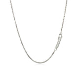 14k White Gold Round Box Chain (1.30 mm) - Premium Chains - Just $348.99! Shop now at Pulse Designer Fashion