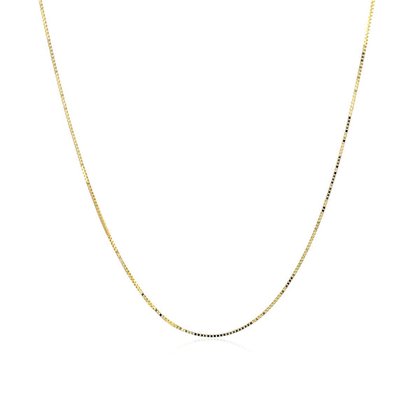 10k Yellow Gold Classic Box Chain (0.45 mm) - Premium Chains - Just $99.99! Shop now at Pulse Designer Fashion