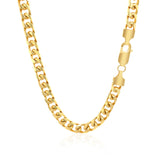 14k Yellow Gold Solid Miami Cuban Chain (6.00 mm) - Premium Chains - Just $6949.99! Shop now at Pulse Designer Fashion