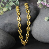 14k Yellow Gold Puffed Mariner Link Chain (6.80 mm) - Premium Chains - Just $2274.99! Shop now at Pulse Designer Fashion