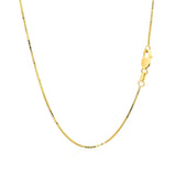 18k Yellow Gold Box Chain 0.8mm (0.78 mm) - Premium Chains - Just $514.99! Shop now at Pulse Designer Fashion