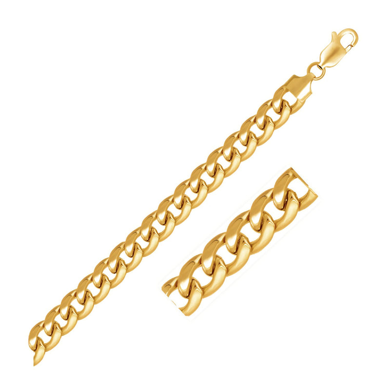 14k Yellow Gold Solid Miami Cuban Chain (7.20 mm) - Premium Chains - Just $11232.99! Shop now at Pulse Designer Fashion