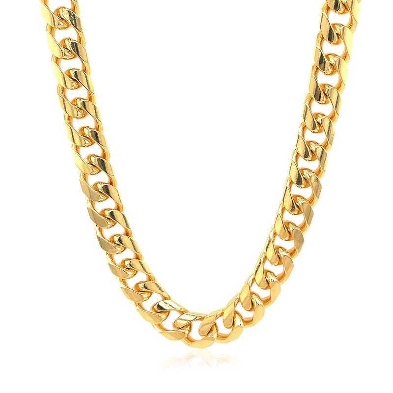 14k Yellow Gold Solid Miami Cuban Chain (7.20 mm) - Premium Chains - Just $11232.99! Shop now at Pulse Designer Fashion