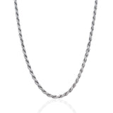 Sterling Silver Diamond Cut Rope Style Chain (3.60 mm) - Premium Chains - Just $223.99! Shop now at Pulse Designer Fashion