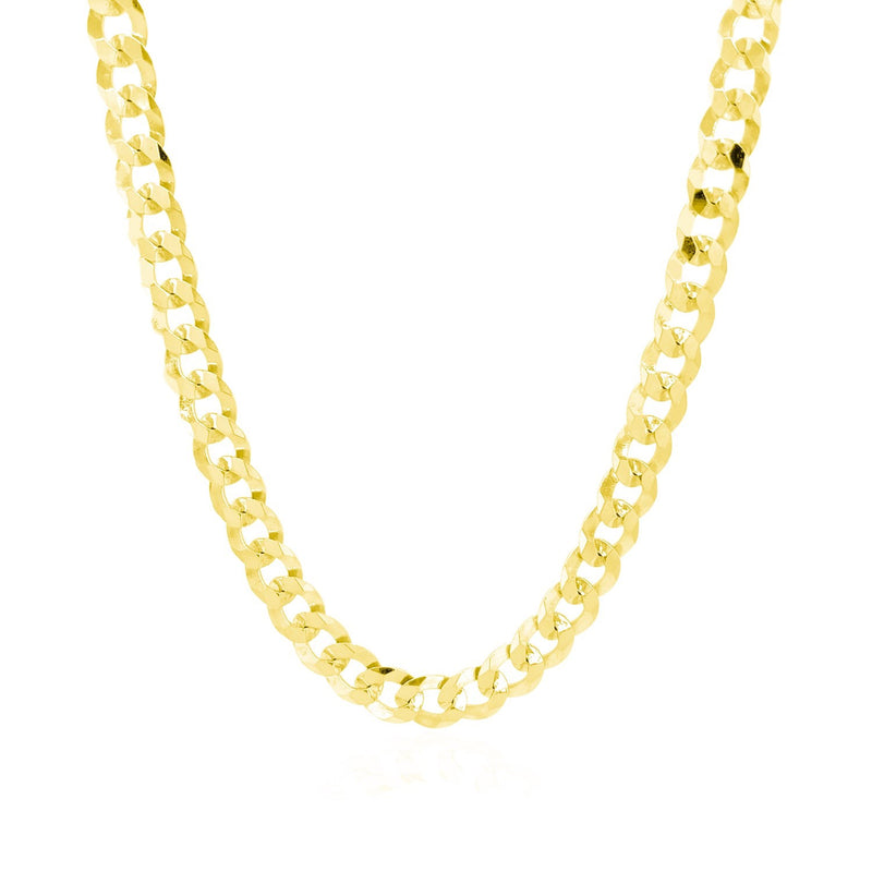 10k Yellow Gold Curb Chain (5.70 mm) - Premium Chains - Just $1740.99! Shop now at Pulse Designer Fashion