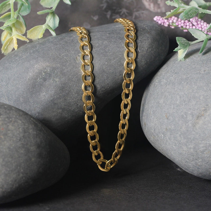 14k Yellow Gold Curb Chain (5.30 mm) - Premium Chains - Just $1246.99! Shop now at Pulse Designer Fashion