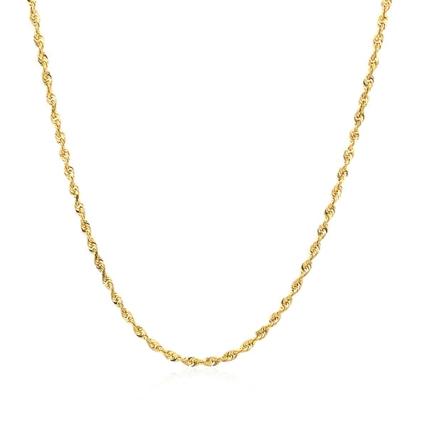 14k Yellow Gold Solid Diamond Cut Rope Chain (1.60 mm) - Premium Chains - Just $502.99! Shop now at Pulse Designer Fashion