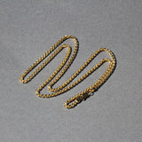 14k Yellow Gold Round Wheat Chain (2.10 mm) - Premium Chains - Just $1045.99! Shop now at Pulse Designer Fashion