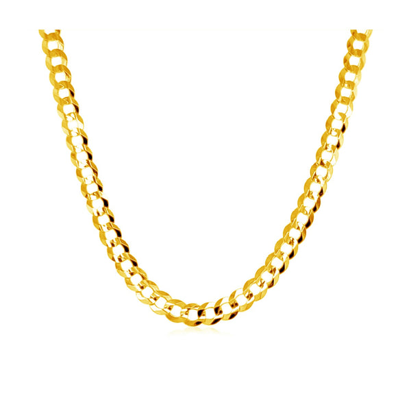 10k Yellow Gold Curb Chain (3.60 mm) - Premium Chains - Just $720.99! Shop now at Pulse Designer Fashion