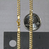 10k Yellow Gold Curb Chain (3.60 mm) - Premium Chains - Just $720.99! Shop now at Pulse Designer Fashion