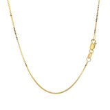 14k Yellow Gold Classic Box Chain (0.75 mm) - Premium Chains - Just $263.99! Shop now at Pulse Designer Fashion