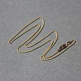 14k Yellow Gold Round Wheat Chain (1.00 mm) - Premium Chains - Just $325.99! Shop now at Pulse Designer Fashion