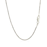 Sterling Silver Rhodium Plated Box Chain (1.10 mm) - Premium Chains - Just $30.99! Shop now at Pulse Designer Fashion