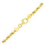 14k Yellow Gold Solid Diamond Cut Rope Chain (3.50 mm) - Premium Chains - Just $2208.99! Shop now at Pulse Designer Fashion