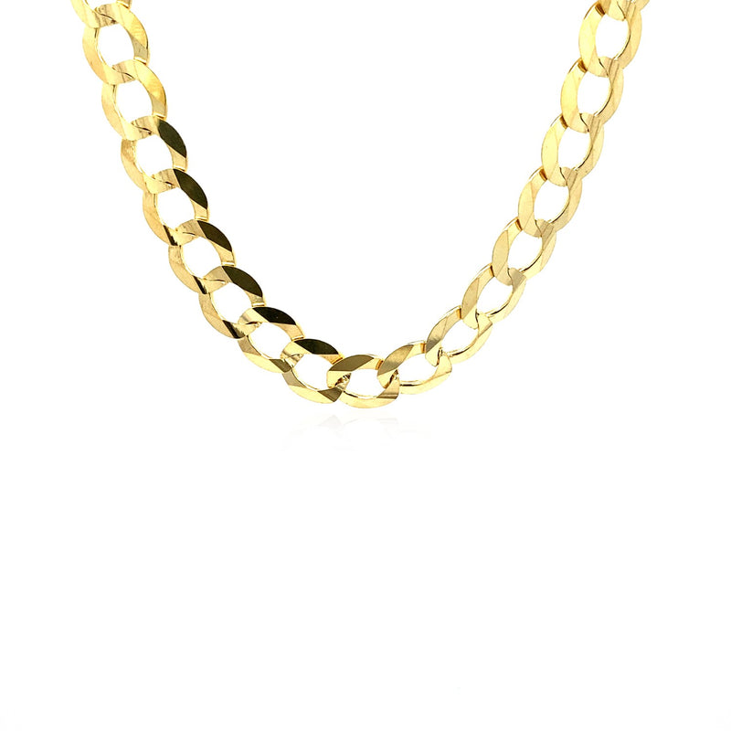 8.2mm 10k Yellow Gold Curb Chain (8.20 mm) - Premium Chains - Just $3458.99! Shop now at Pulse Designer Fashion