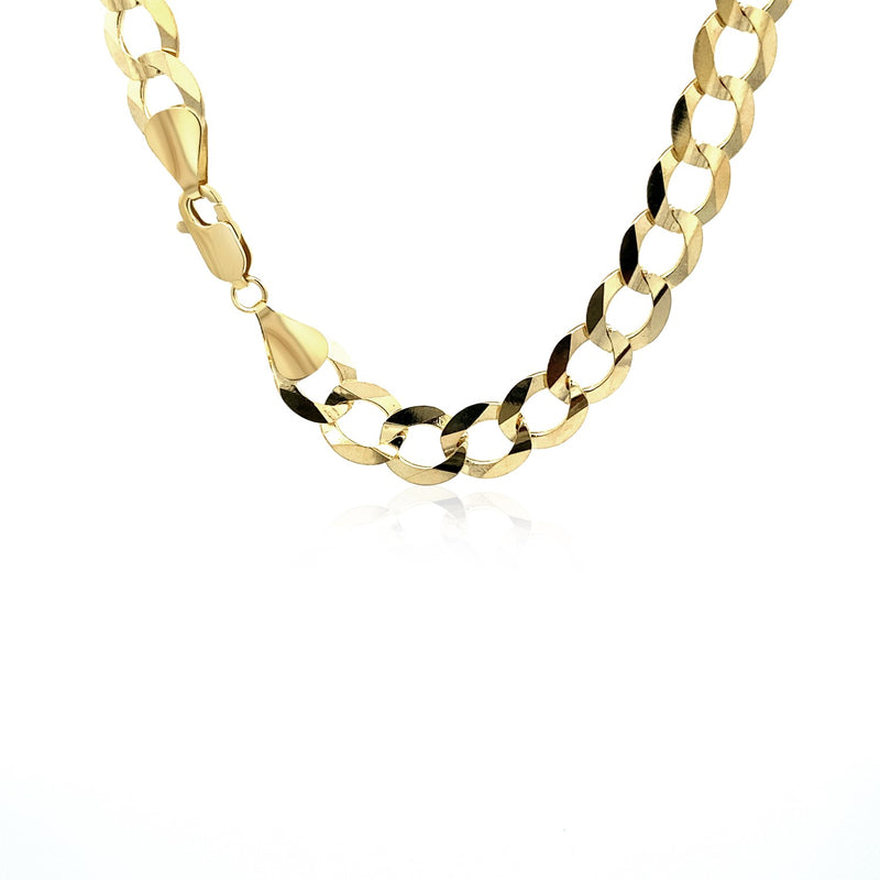 8.2mm 10k Yellow Gold Curb Chain (8.20 mm) - Premium Chains - Just $3458.99! Shop now at Pulse Designer Fashion