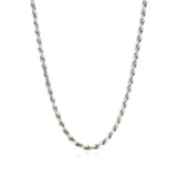 Sterling Silver Diamond Cut Rope Style Chain (2.90 mm) - Premium Chains - Just $132.99! Shop now at Pulse Designer Fashion