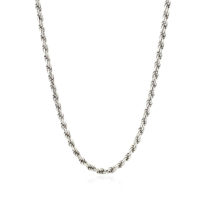 Sterling Silver Diamond Cut Rope Style Chain (2.90 mm) - Premium Chains - Just $132.99! Shop now at Pulse Designer Fashion