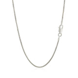 Sterling Silver Rhodium Plated Box Chain (1.30 mm) - Premium Chains - Just $41.99! Shop now at Pulse Designer Fashion