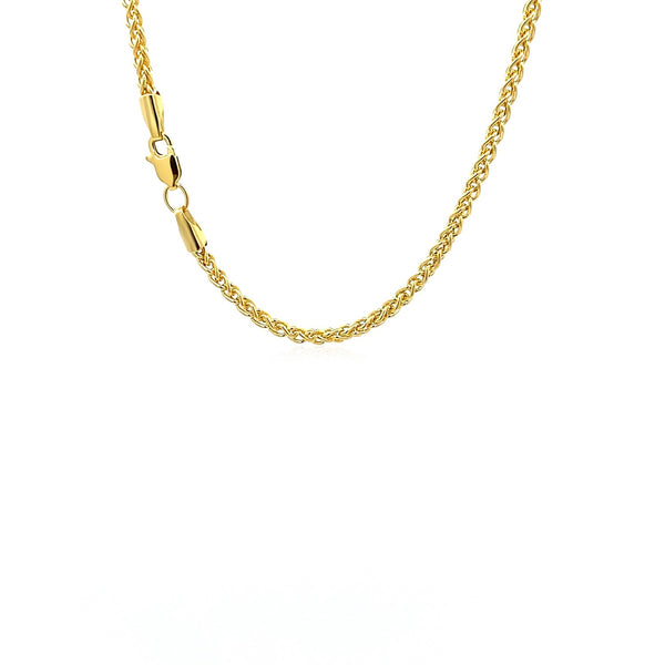 14k Yellow Gold  Light Weight Wheat Chain (2.40 mm) - Premium Chains - Just $714.99! Shop now at Pulse Designer Fashion