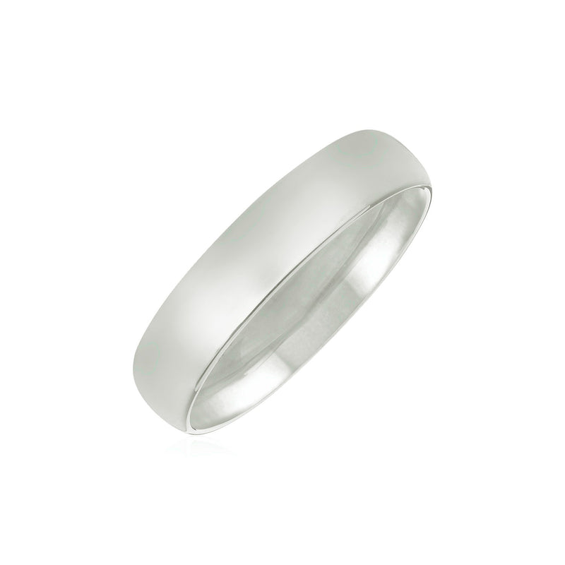 14k White Gold Comfort Fit Wedding Band(5.00 mm) - Premium Rings - Just $305.99! Shop now at Pulse Designer Fashion