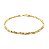 14k Yellow Gold Solid Diamond Cut Rope Bracelet (3.00 mm) - Premium Bracelets - Just $734.99! Shop now at Pulse Designer Fashion