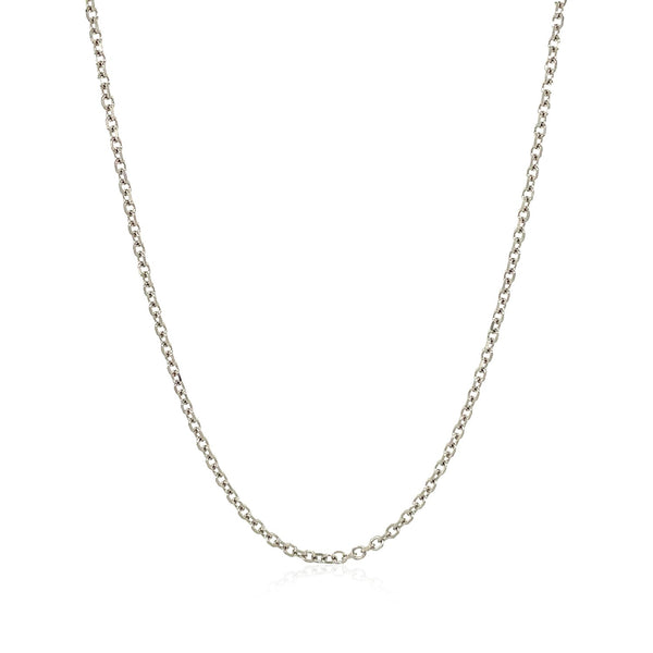 14k White Gold Diamond Cut Cable Link Chain (1.50 mm) - Premium Chains - Just $381.99! Shop now at Pulse Designer Fashion